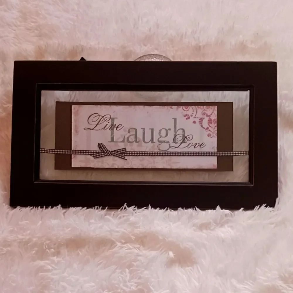 LIVE LAUGH LOVE Picture in Frame NWT